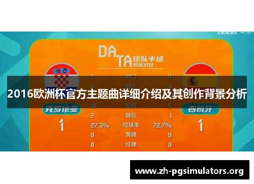 2016欧洲杯官方主题曲详细介绍及其创作背景分析 2016欧洲杯官方主题曲详细介绍及其创作背景分析
